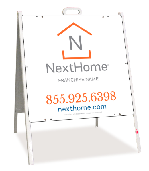 A-Frame And Sign Panel Unit, 24"H X 24"W, Steel