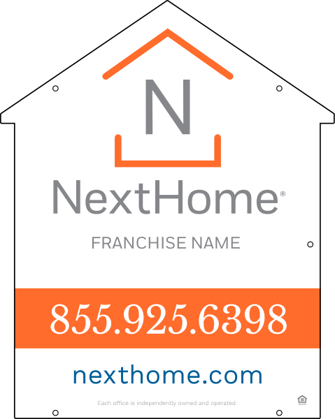 House Shape Hanging Panel Df, 30"H X 24"W, 3mm Aluminum Composite