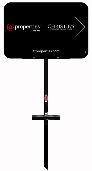 @properties T-Stake and Office Sign Panel Unit, 12"h x 18"w, 3MM Aluminum Composite