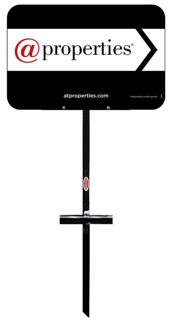 @properties T-Stake and Office Sign Panel Unit, 12"h x 18"w, 3MM Aluminum Composite