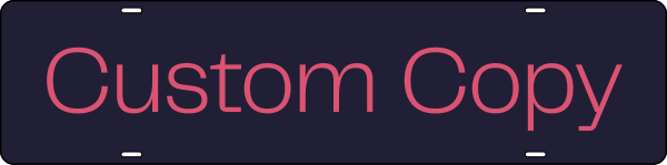 Custom Sign Riders, 6"H X 24"W, Steel