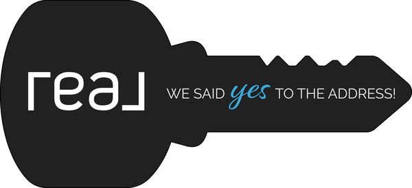 Real Broker, LLC Key Shaped Sign Panel, 16"h x 35"w, 3MM Aluminum Composite