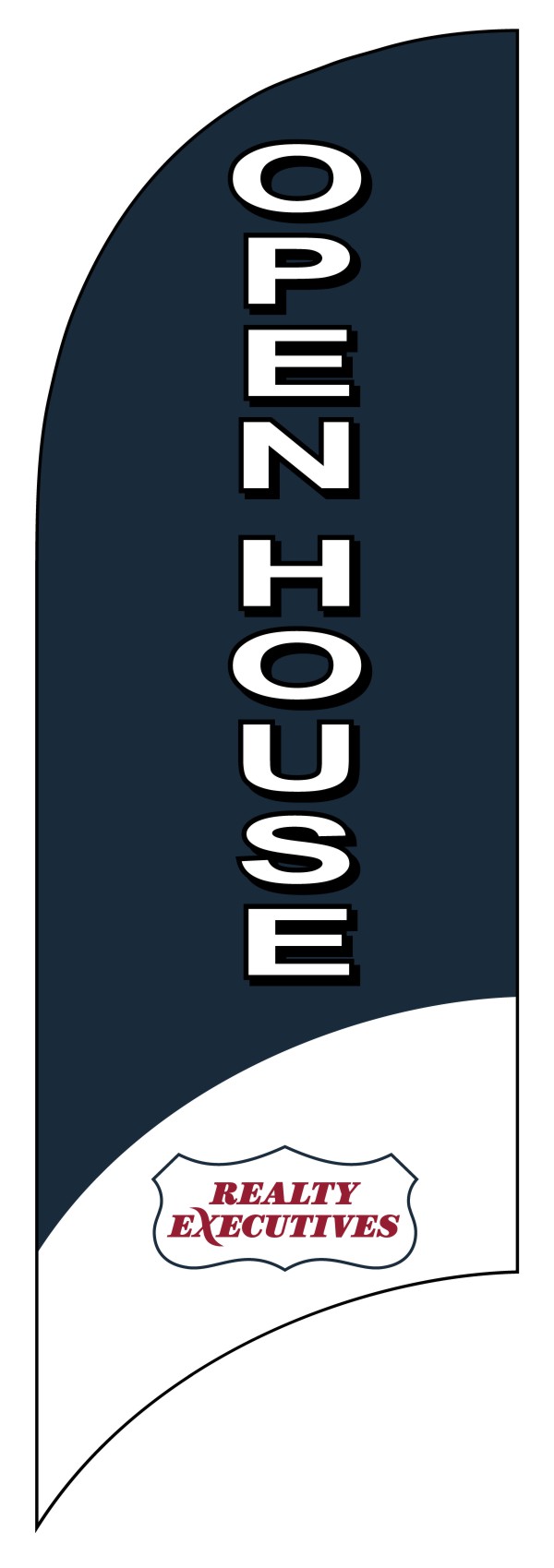Realty Executives Real Estate Open House Feather Flag only, 7-foot