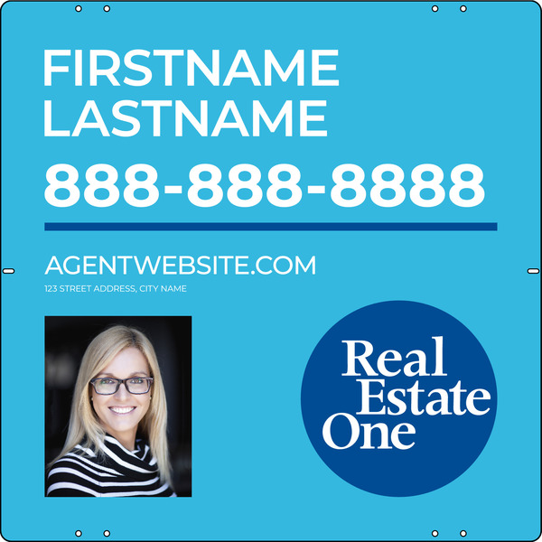 Reflective Agent Photo Sign Panel, 24"H X 24"W, Steel