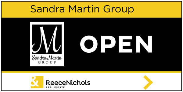 ReeceNichols Logo open sign panel, 4mm corrugated plastic 12"h x 24"w