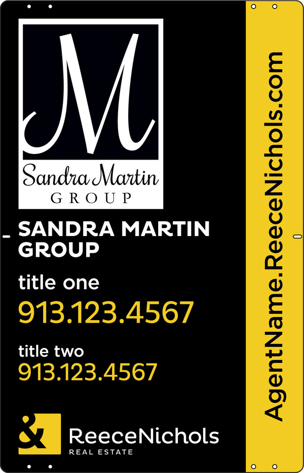 ReeceNichols Team Logo Sign Panel, 28"h x 18"w, Steel