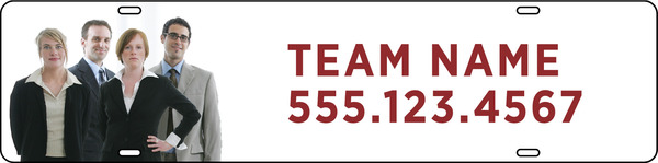 Team Photo Sign Rider, 6"H X 24"W