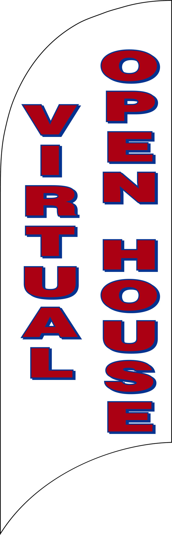 Independent Virtual Open House Feather Flag only, 7-foot