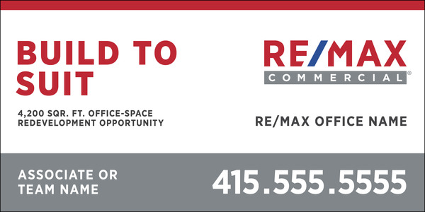 Commercial S/F Sign Panel , 48"H X 96"W, 10mm