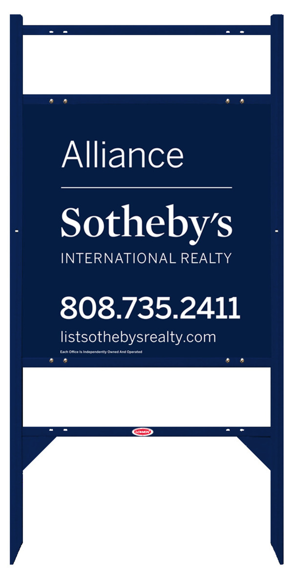 Real Estate Angle Iron Frame And Panel Unit With Two Rider Inserts, 24 GA Steel 24"H X 24"W