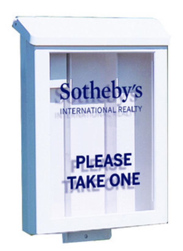 Sotheby’s International Realty® White Plastic Yard Box for Aluminum Sign Post