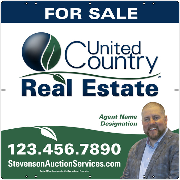 United Country Real Estate Photo Sign Panel, 24"h x 24"w, Steel