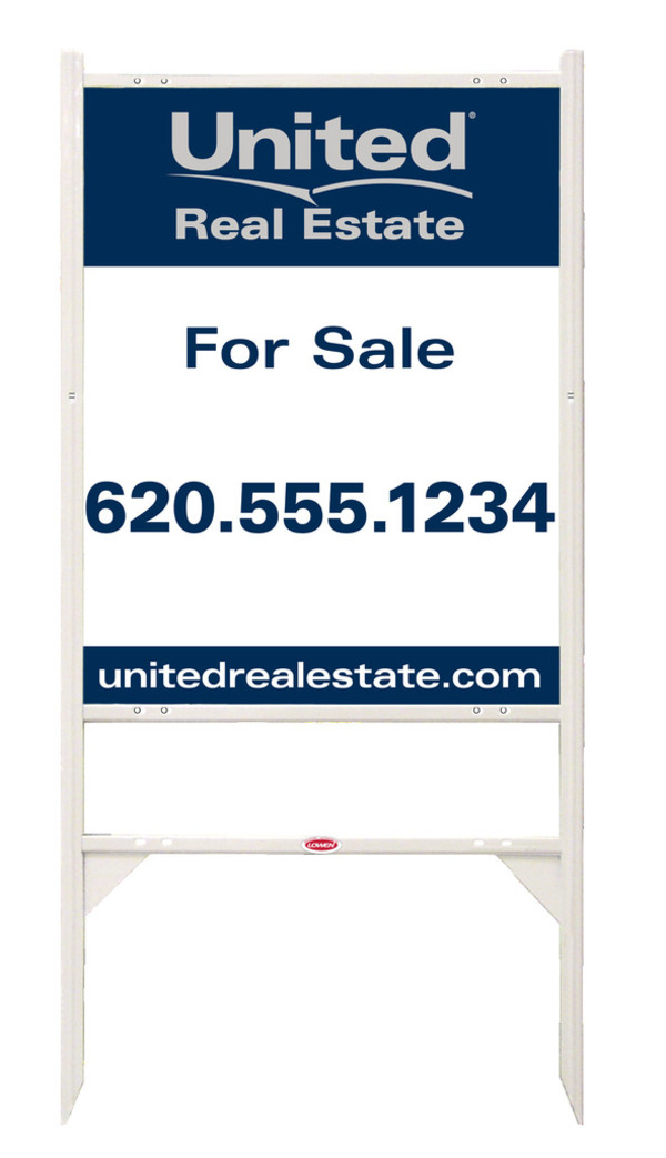 Angle Iron Frame And Office For Sale Sign Panel Unit, 30"H X 24"W, Steel
