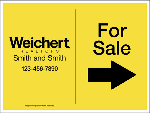 For Sale Sign Panel, 18"H X 24"W, 4mm