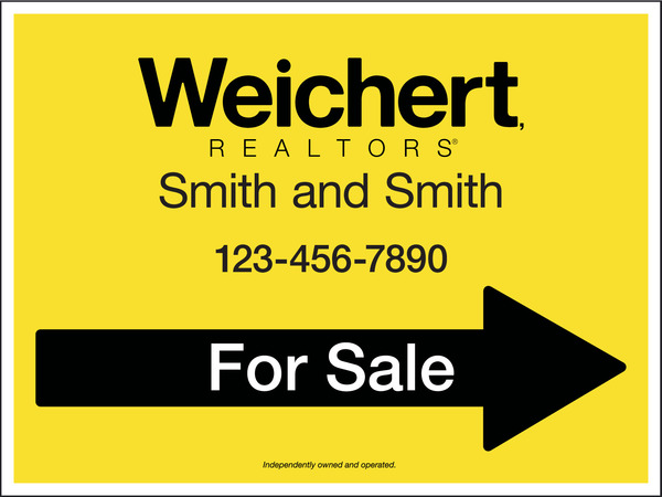 For Sale  Sign Panel, 4mm Corrugated, 18"H X 24"W