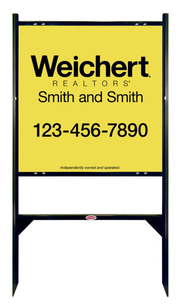 Angle Iron Frame And Sign Panel Unit, 24"H X 24"W