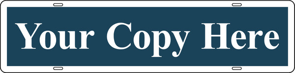 Custom Sign Rider, 6"H X 24"W, Steel