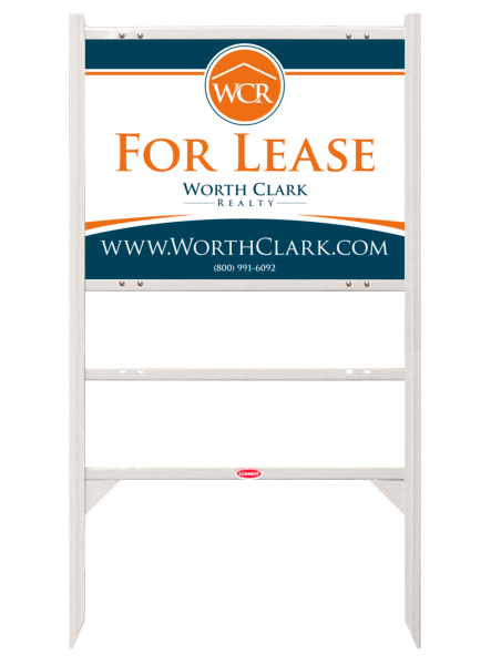 Angle Iron Frame W/ 1 Rider Insert And Office Sign Panel Unit, 18"H X 24"W, Steel