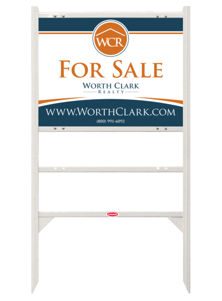 Angle Iron Frame W/ 1 Rider Insert And Reflective Office Sign Panel Unit, 18"H X 24"W, Steel