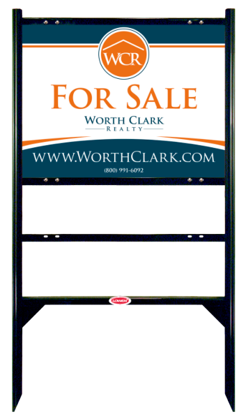 Angle Iron Frame W/ 1 Rider Insert And Office Sign Panel Unit, 18"H X 24"W, Steel