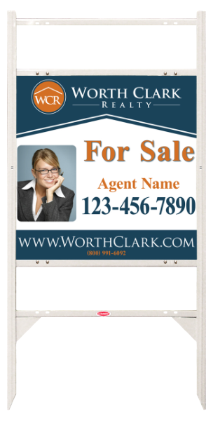 Angle Iron Frame W/ 2 Rider Inserts And Photo Sign Panel Unit, 24"H X 24"W, Steel