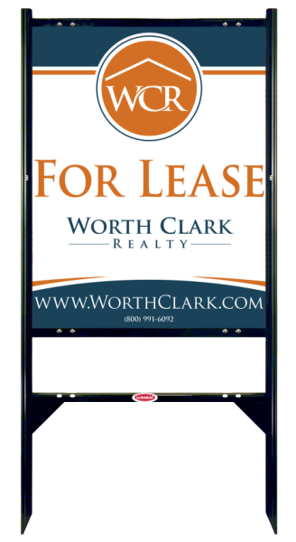 Angle Iron Frame W/ 1 Rider Inserts And Office Sign Panel Unit, 30"H X 24"W, Steel