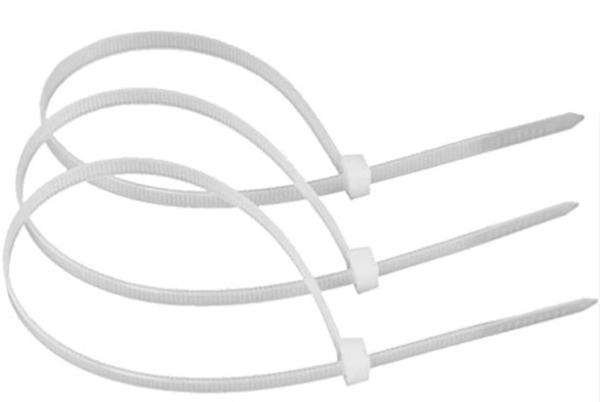 NextHome WHITE PLASTIC CABLE TIE-BAG OF 15