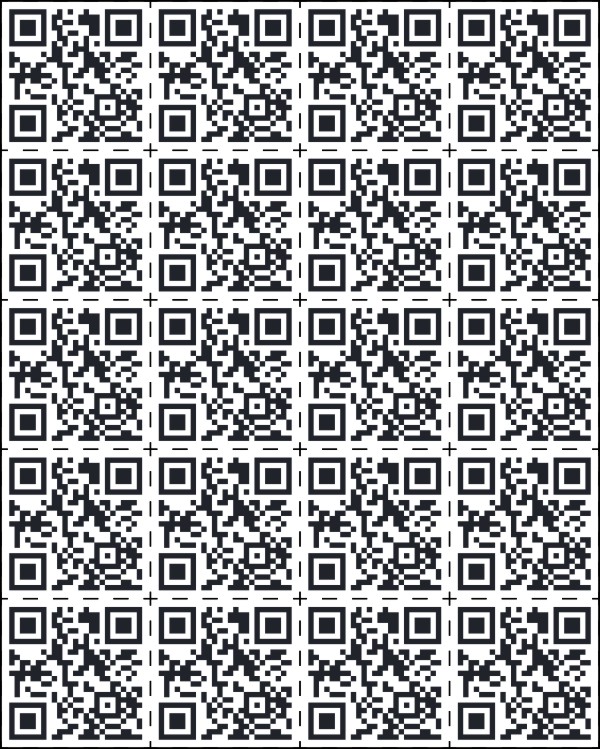 real estate QR Code decal sheet, 20 total - Each square is 4.5hx 4.5w