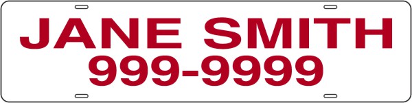 Real Estate Name Sign Rider, 24 GA Steel 6h x 24w