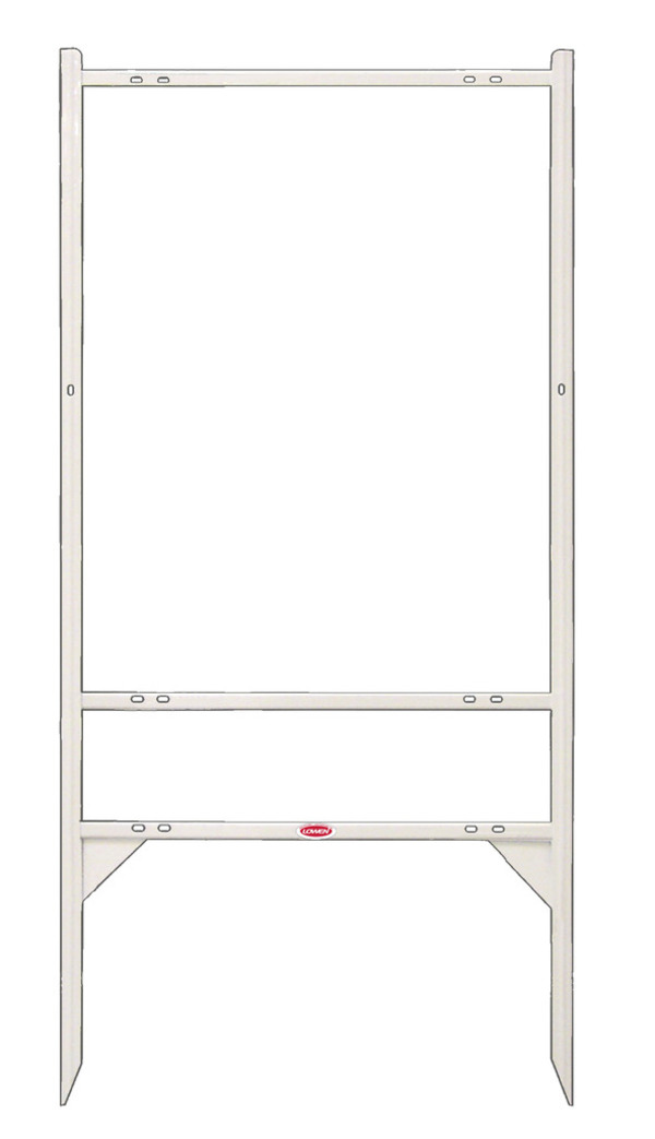 Real Estate Angle Iron Sign Frame,  30h x 24w White