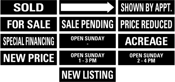 message sign rider, 24 GA steel 6h x 24w