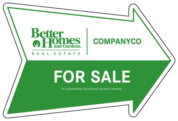 for sale arrow sign panel, 4mm corrugated plastic 18h x 24w