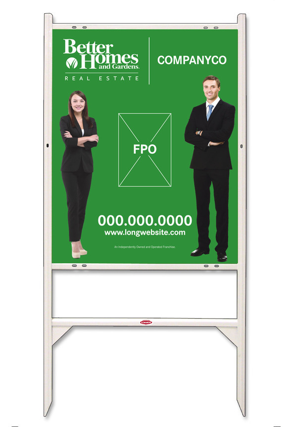 Angle Iron Frame and Sign Panel Unit, 30h x 24w