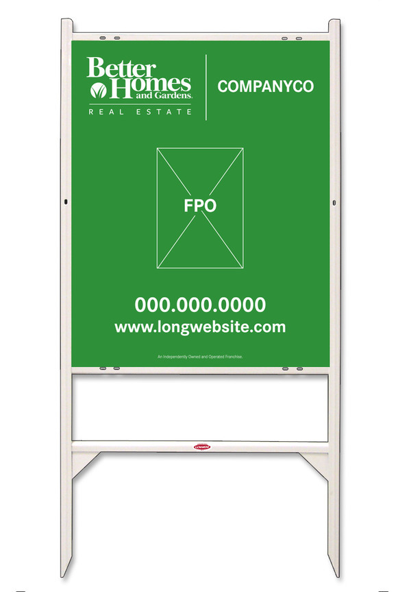 Angle Iron Frame and Sign Panel Unit, 30h x 24w