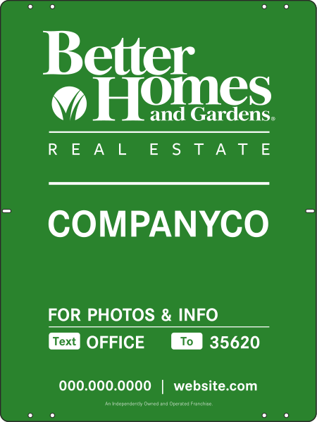 For Photos & Info Sign Panel, 24h x 18w, Steel