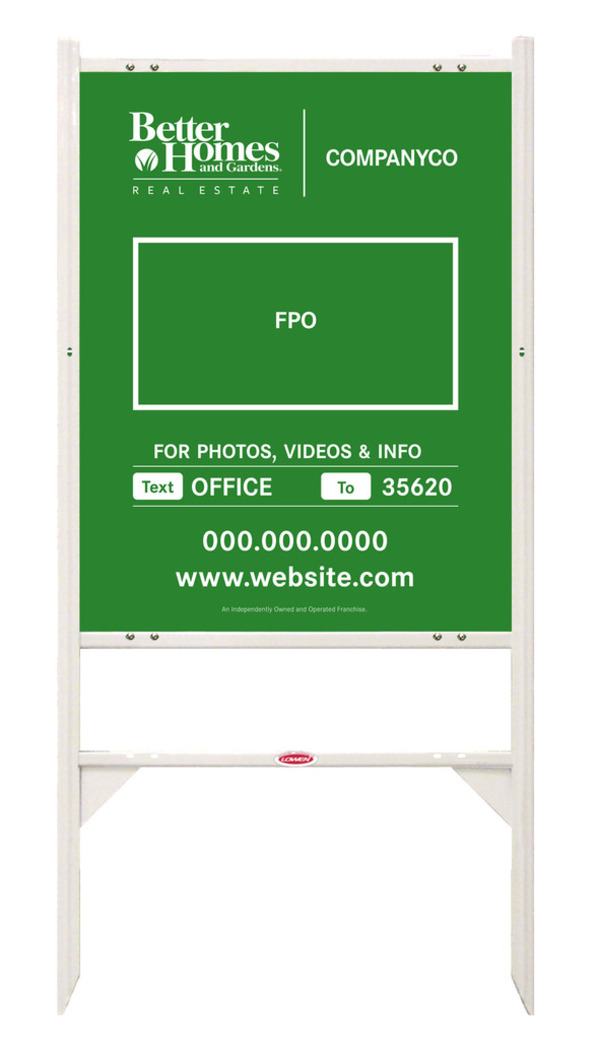 Angle Iron Frame and For Photos & Info w Logo Sign Panel Unit, 30h x 24w, Steel