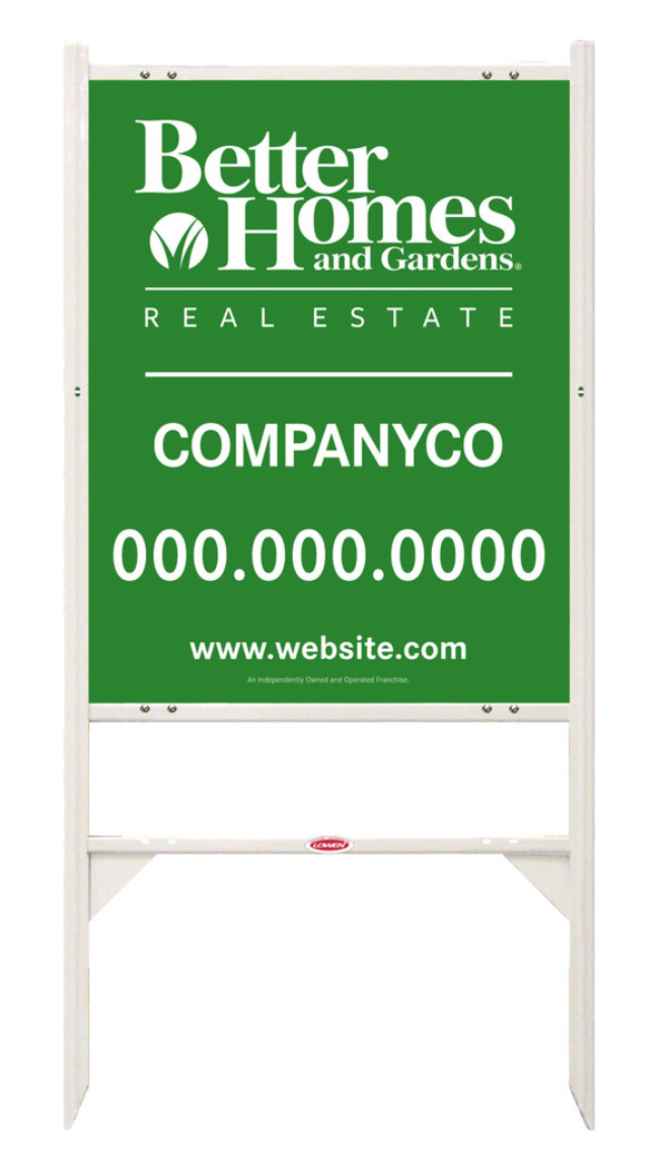 angle iron sign frame and panel unit, 24 GA steel 30h x 24w