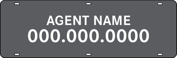 Urban Properties agent sign rider, 24 GA steel 6h x 18w