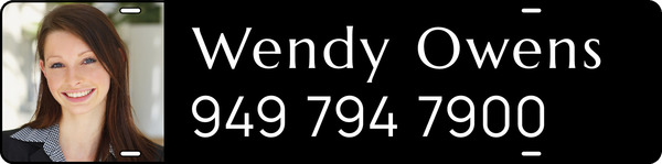 Agent Photo Sign Rider, 6h x 24w, Steel