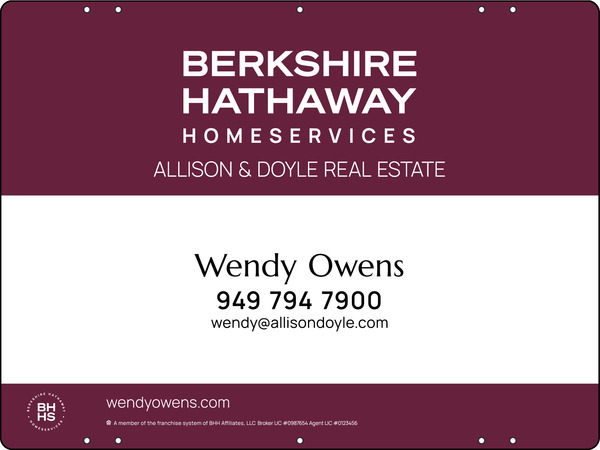 Agent Sign Panel, 18h x 24, Steel