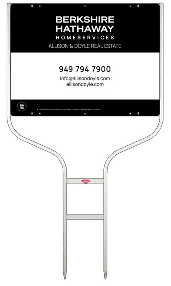 Round Rod Frame and Office Sign Panel Unit, 18h x 24w, Steel