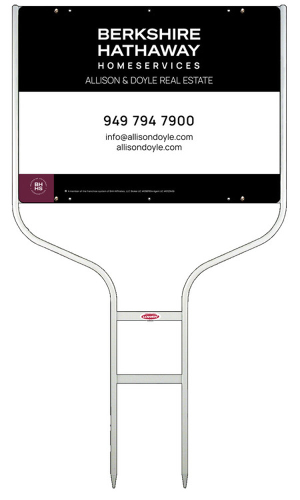 Round Rod Frame and Office Sign Panel Unit, 18h x 24w, Steel