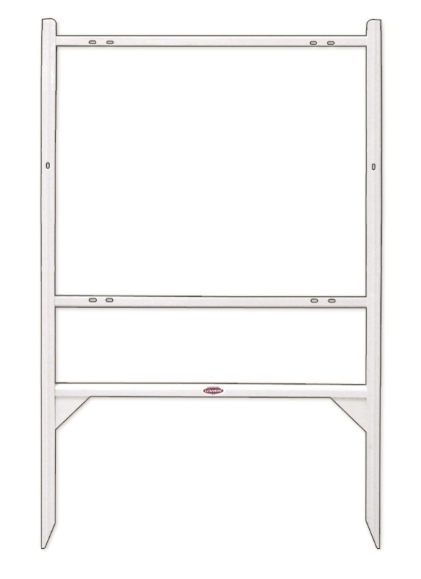 Real Estate Angle Iron Sign Frame, 24h x 30w White