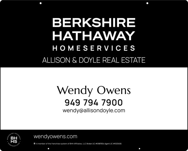 Hanging Agent Sign Panel, 24h x 30w, Steel