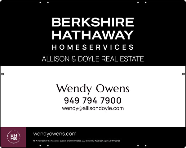 Agent Sign Panel, 24h x 30, Steel