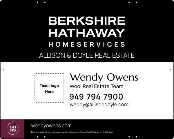 Team Logo Sign Panel, 24h x 30, Steel