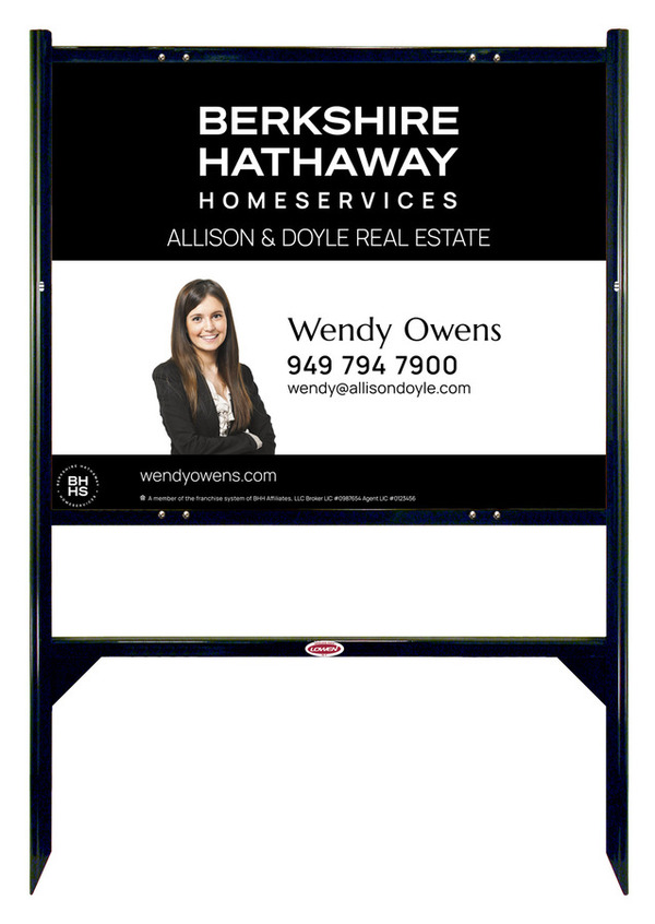 Angle Iron Frame and Cut Out Photo Sign Panel Unit, 24h x 30w, Steel