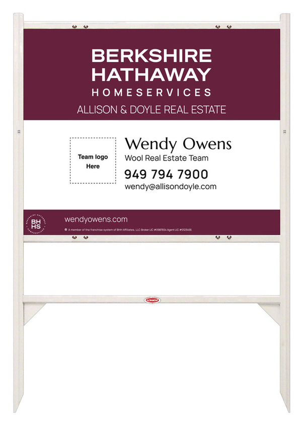 Angle Iron Frame and Team Logo Sign Panel Unit, 24h x 30w, Steel