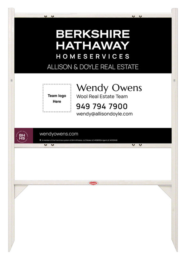 Angle Iron Frame and Team Logo Sign Panel Unit, 24h x 30w, Steel