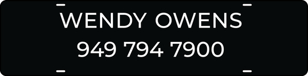 Agent Name Sign Rider, 6h x 24w, Steel